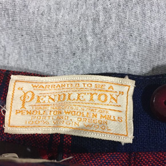 VINTAGE PENDLETON REVERSIBLE PLEATED PLAID MIDI SKIRTS SIZE 30 - Picture 6 of 10